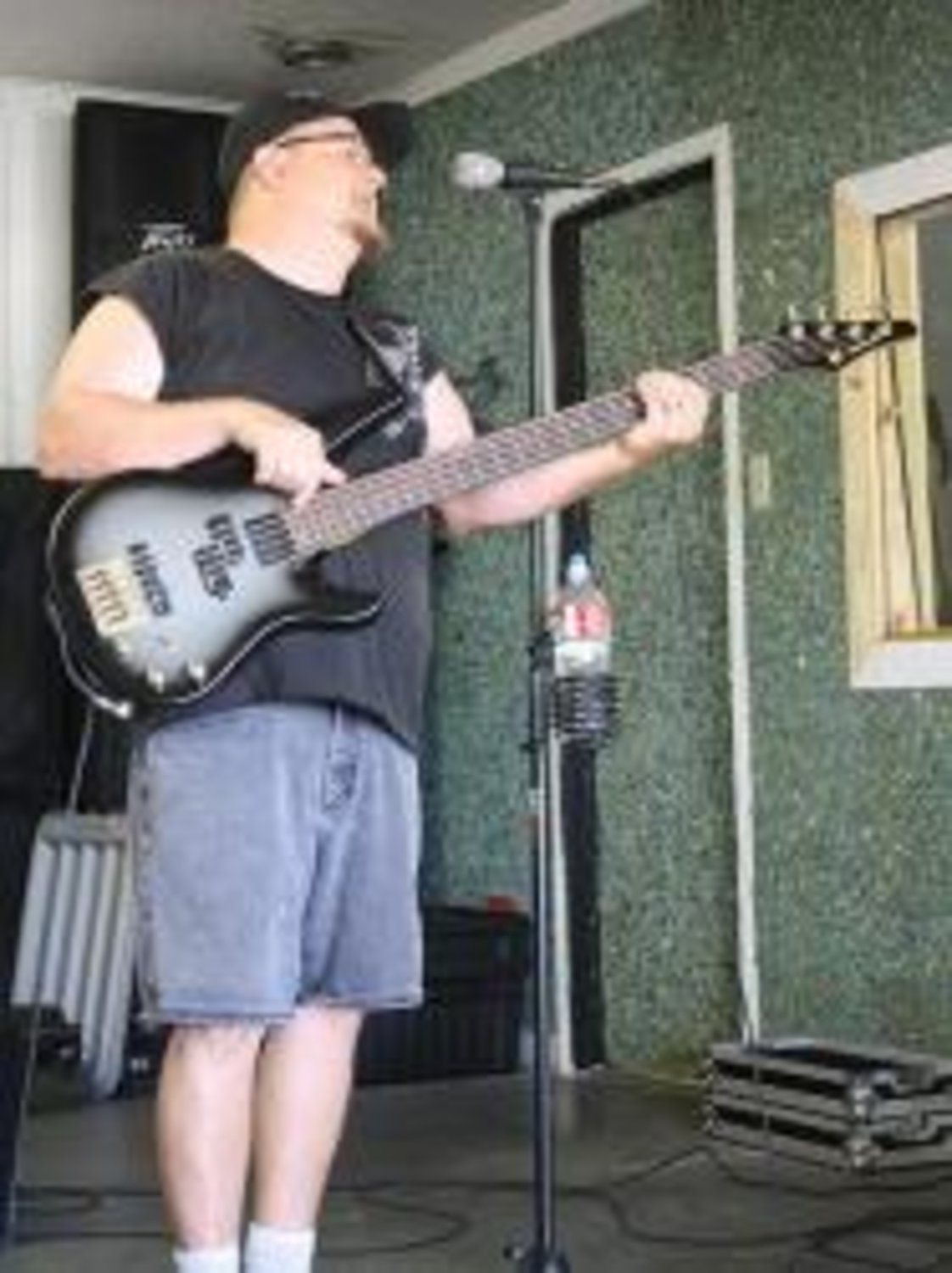 Les Paul Clanton, from Alba, Texas, has played bass with Whiskey Confessions Band for the past three months.
