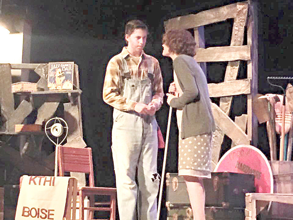 Jacob Day (All Star Cast) and Caroline Cameron (Best Actress), pictured here,  have each claimed honors while performing Quitman’s One Act Play “The Voice of the Prairie.” The cast, under the direction of Kristina Johnson will be competing in the area round this Friday at Grayson College in Denison.