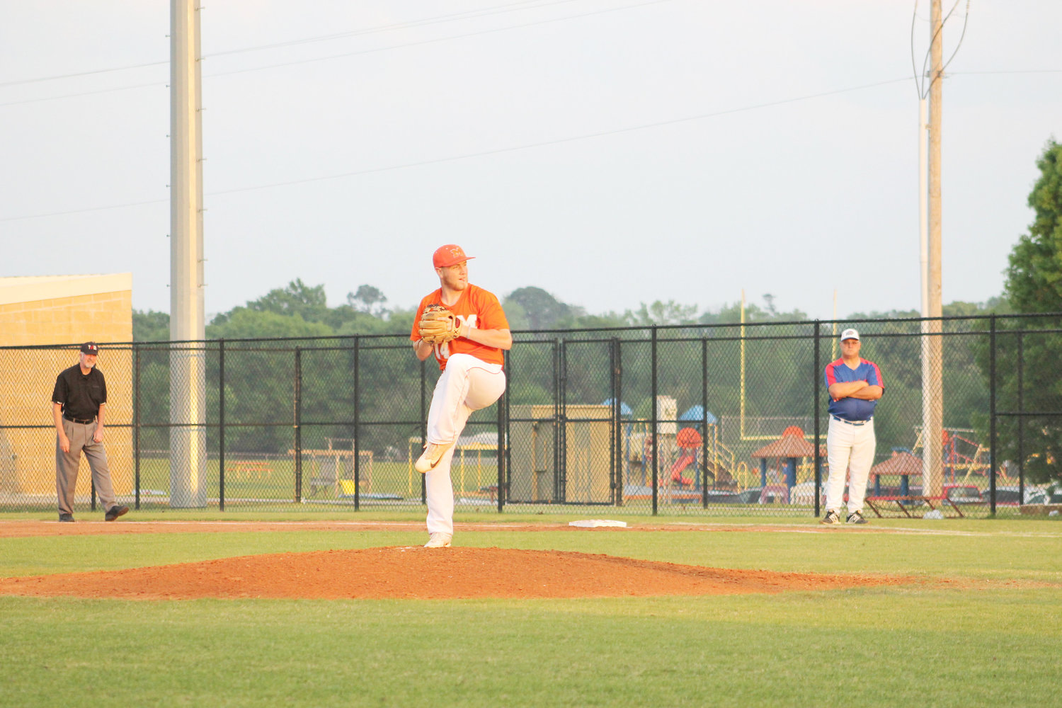 Hard throwing Noah Sneed struck out 14 Quitman Bulldogs in last Tuesday’s Jacket 6-3 district win.