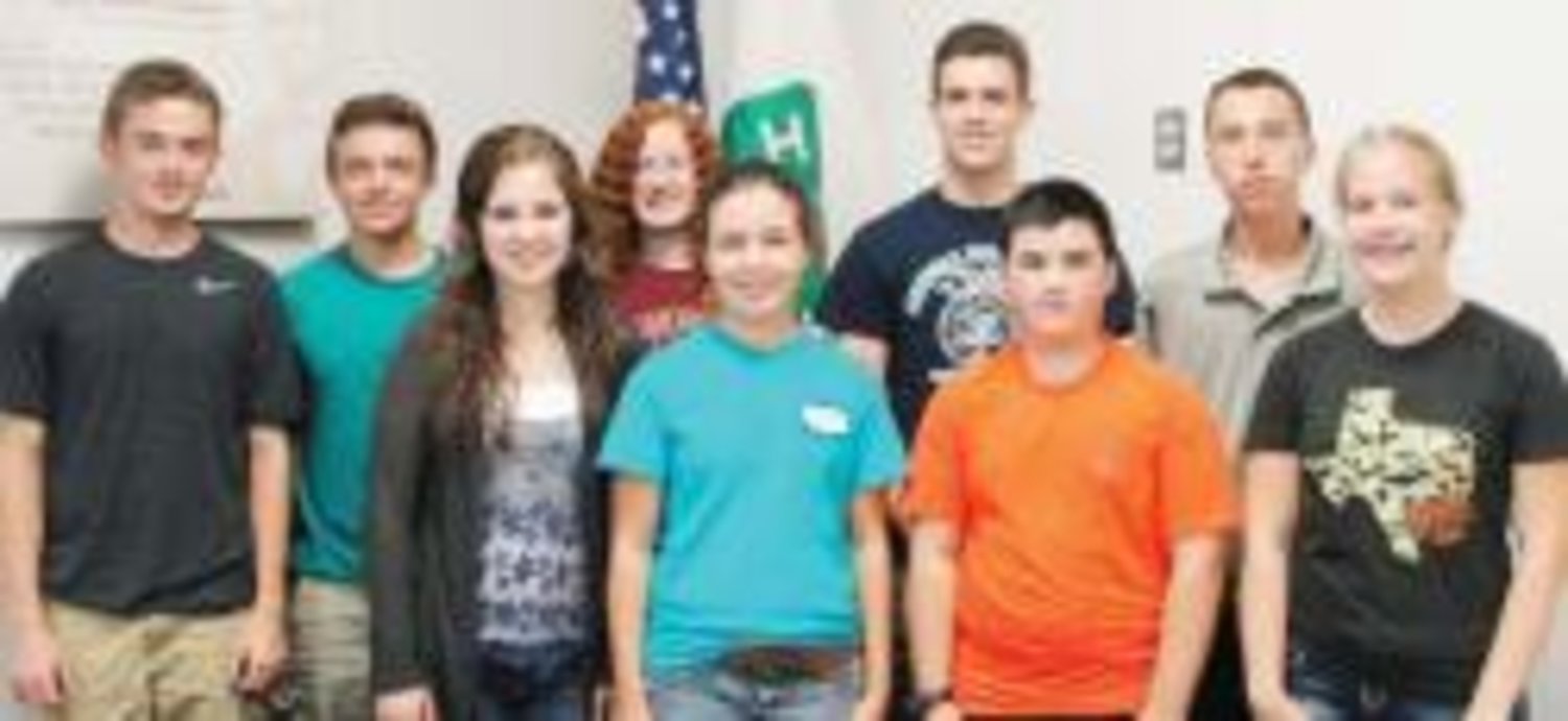 Wood County 4-H Council Elects Officers: The Wood County 4-H Council met recently and elected officers for the 2015-16 4-H year. These officers pictured here are: Front Row (L-R): Jake Kindle-President, Rachel Hays-1st Vice President, Kaylin Baker-Parliamentarian, Ben Brunson-Treasurer, Jenna Haney-Secretary, Back Row (L-R): Luke Kindle-2nd Vice President, Ahneka Tullos-Historian, Jhett Jackson-District 4-H Council President and Curtis Perkins-Reporter