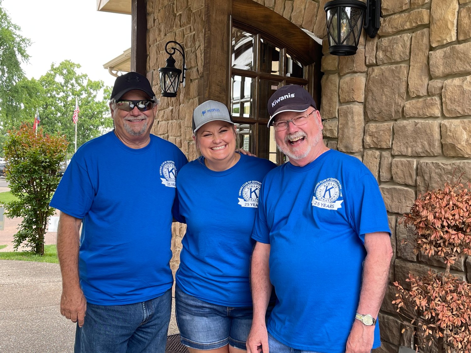Quitman-Lake Fork Kiwanis Club members working the recent golf tournament include, from left, Larry Lorton, Rhandi Taylor and JR Evans. (Courtesy photo)