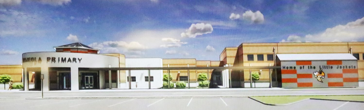 Architect’s rendering of the new Mineola Primary School.