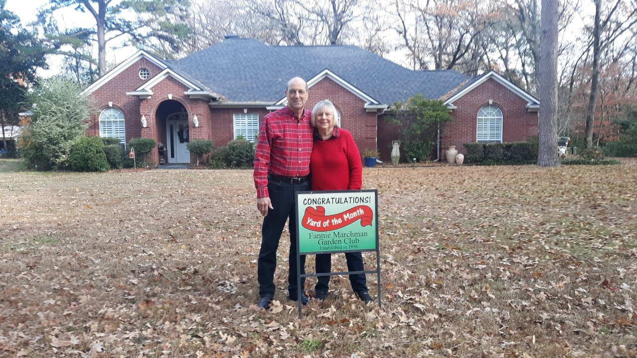 Bill and Judy Hebron at their home near Mineola.
